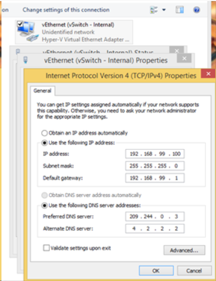 add IP to virtual switch