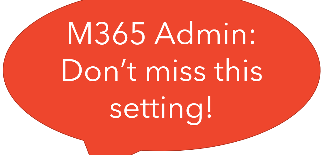 Don't miss this setting!