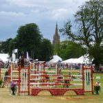 Show jumping in the main ring - Heckington Show 2016