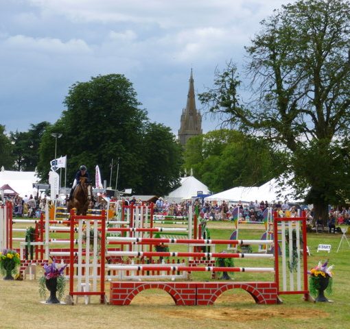 Show jumping in the main ring - Heckington Show 2016