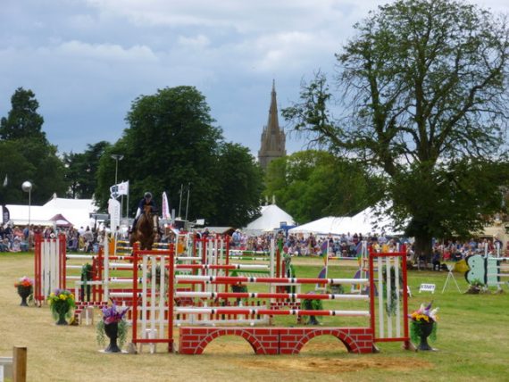 Show jumping in the main ring - Heckington Show 2016