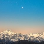snow covered mountain under blue sky