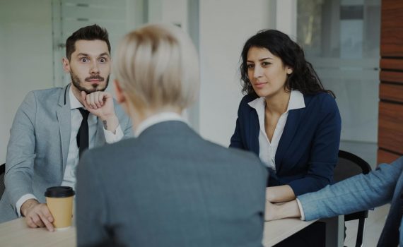 professional business meeting in modern office
