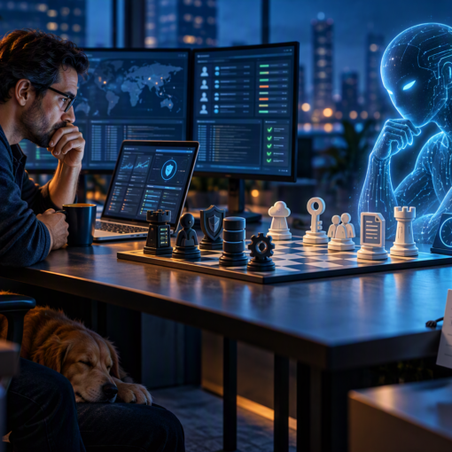 human and AI agent in a battle of wits
